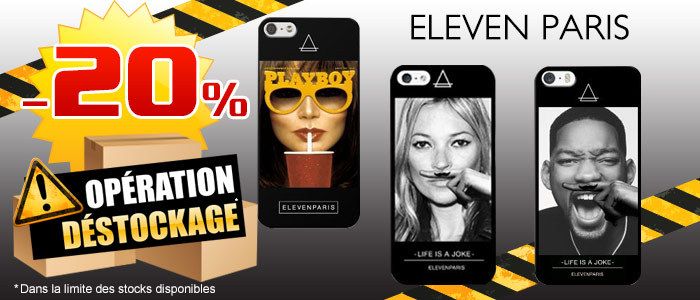 Remise 20% sur les coques Eleven Paris