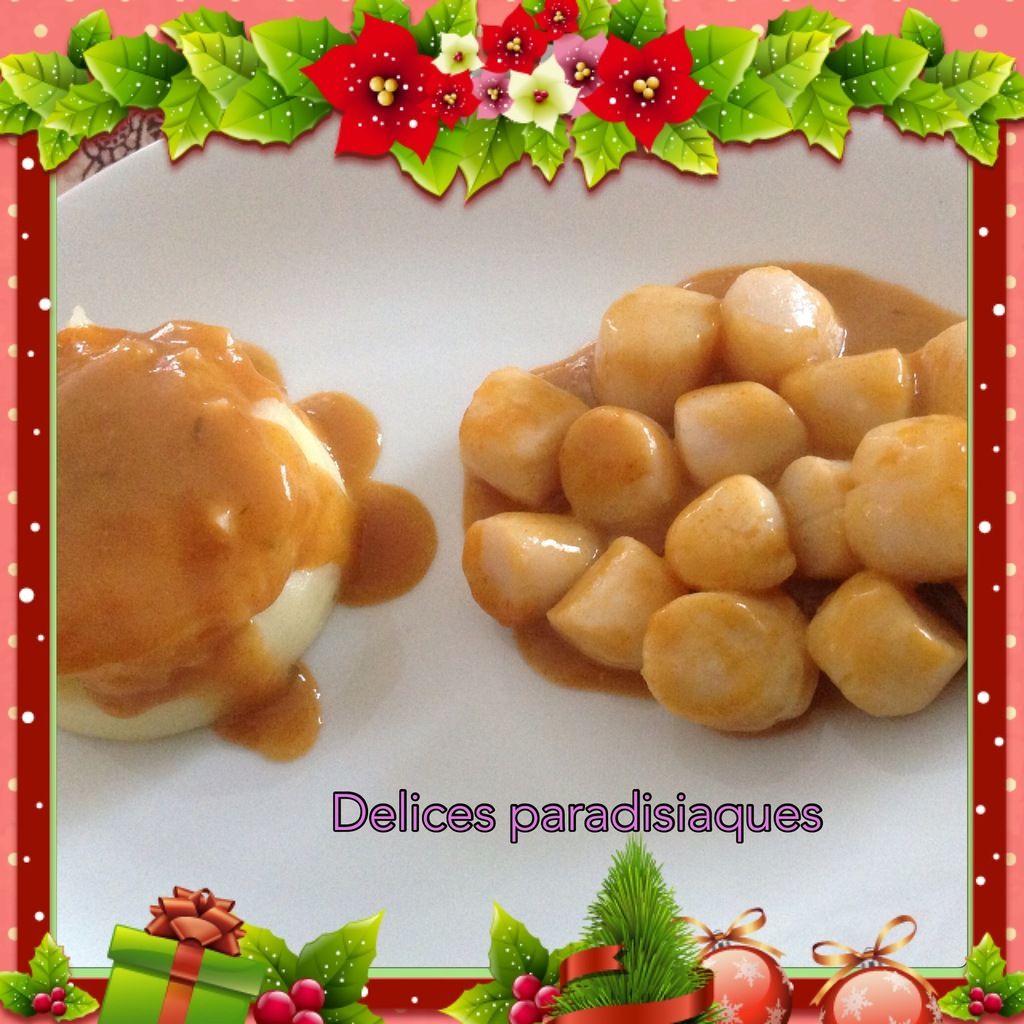 Noix de saintjacques à l'armoricaine, purée au beaufort Le blog de