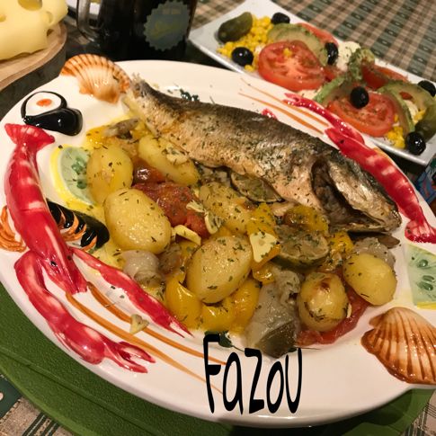 Dorade Au Four Avec Des Pomme De Terre Les Delices De Fazou