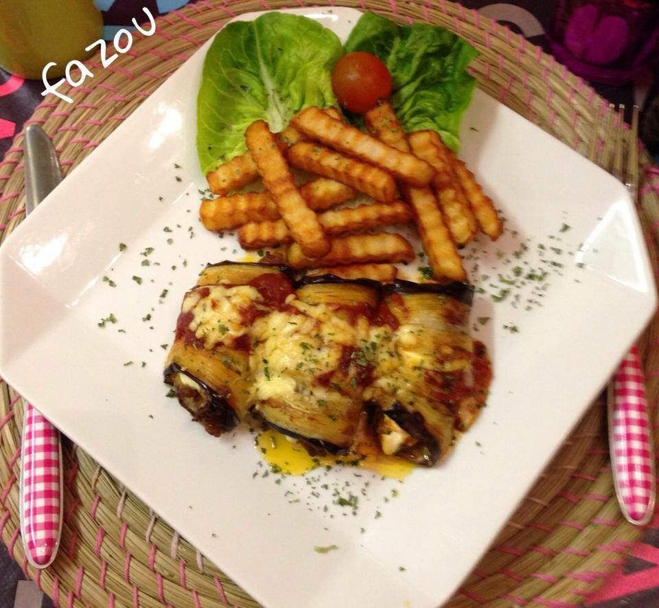 Gratin d'aubergine farcie Les délices de Fazou