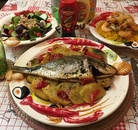 Dorade Au Four Avec Des Pomme De Terre Les Delices De Fazou