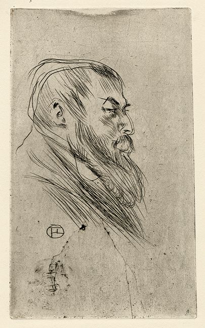 Portrait de Tristan Bernard, par Toulouse-Lautrec.Source : Wikipédia,)