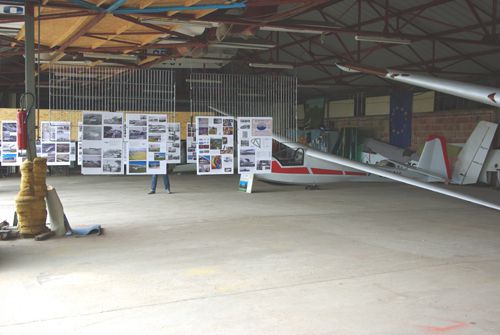 L'exposition "L'aventure aéronautique en Pointe de Caux" présentée pour la première fois à Saint Roamin.