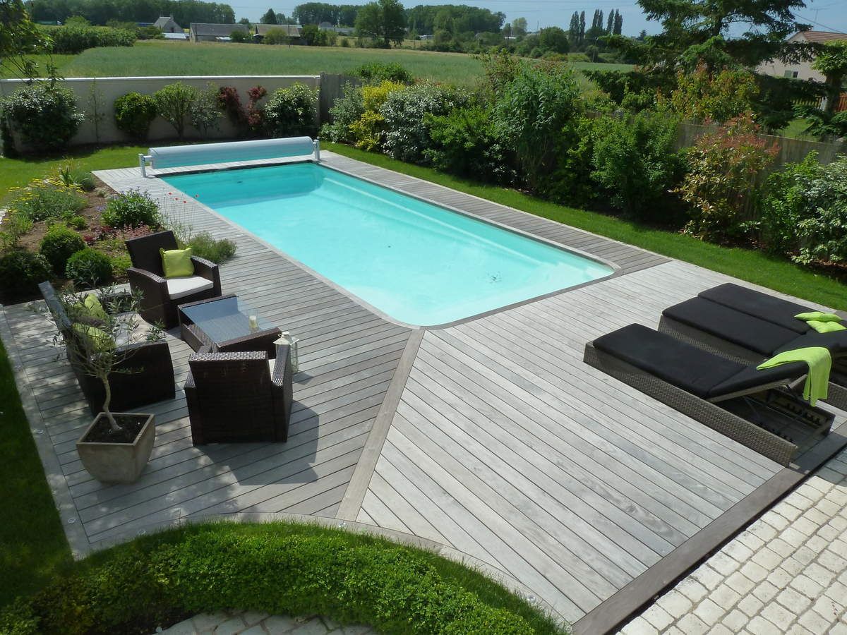 plage de piscine en bois - France terrasse bois