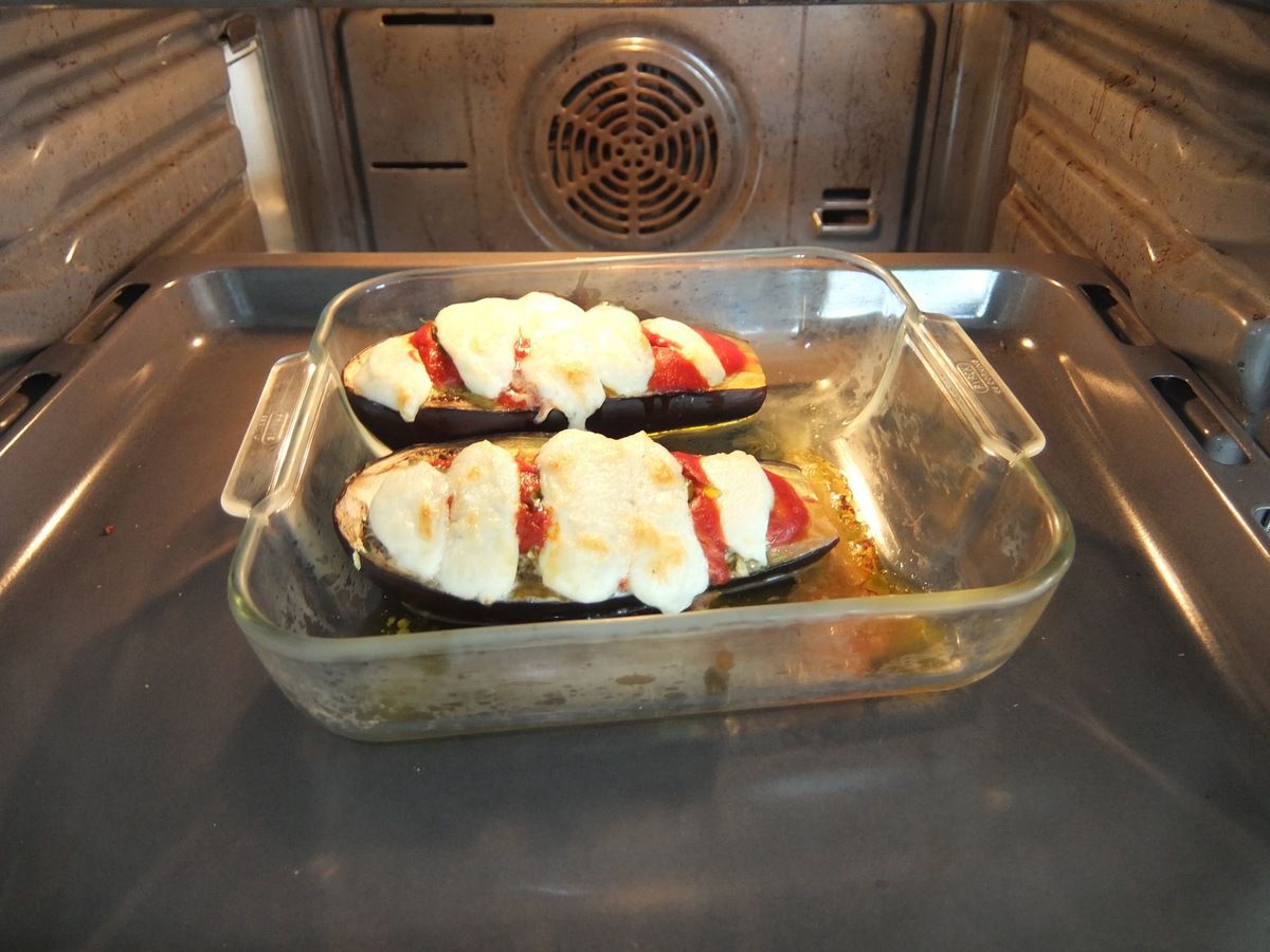 Aubergine mozzarella au four