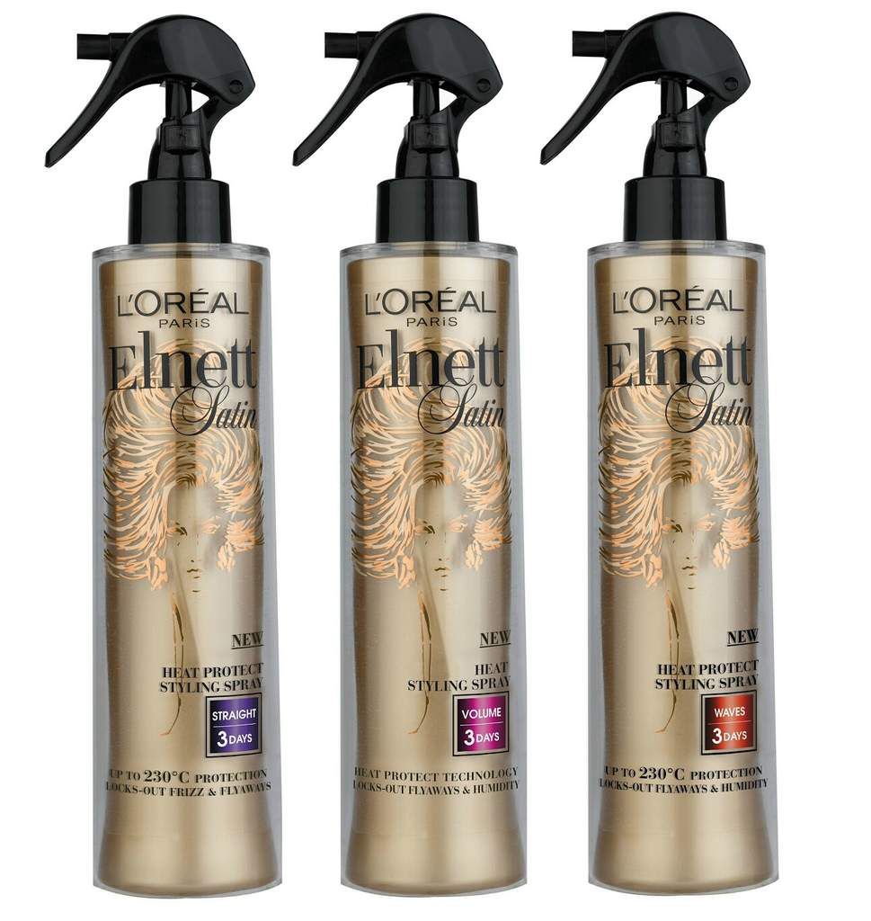 Le Spray Coiffant Elnett Satin Protection Boucles de L'Oréal -
