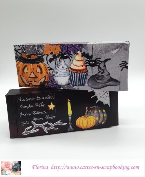 Des boites Halloween avec les papier scrapnewage - Florina cartes en  scrapbooking