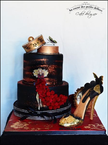 Gâteau d'anniversaire Haute couture - Au coeur des petits délices