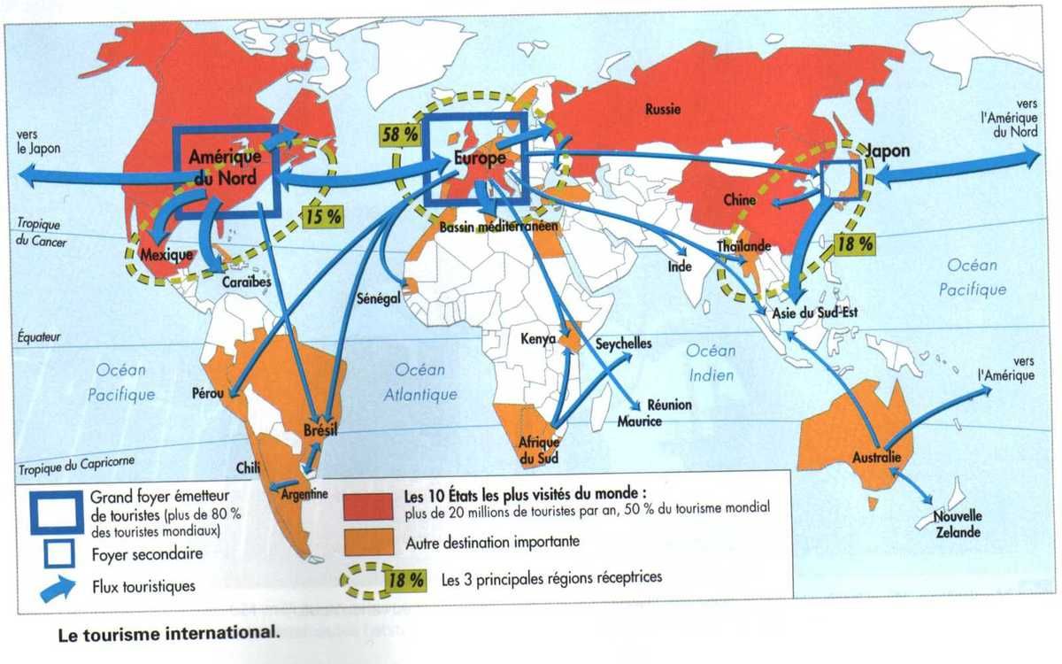 tourisme dans le monde - Image