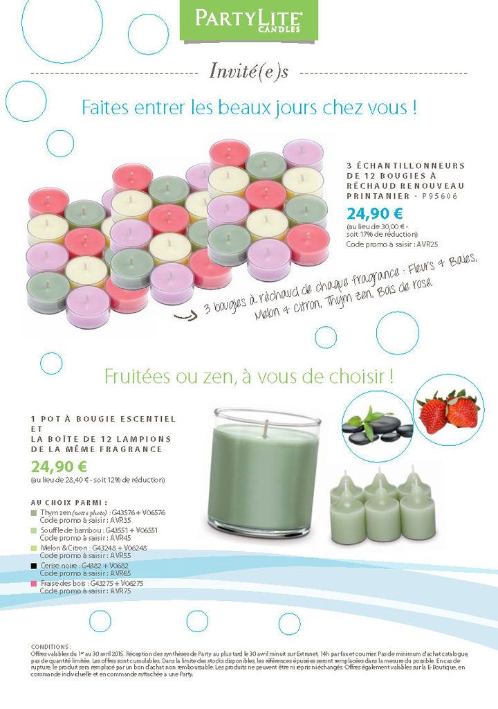 Offre hotesse partylite
