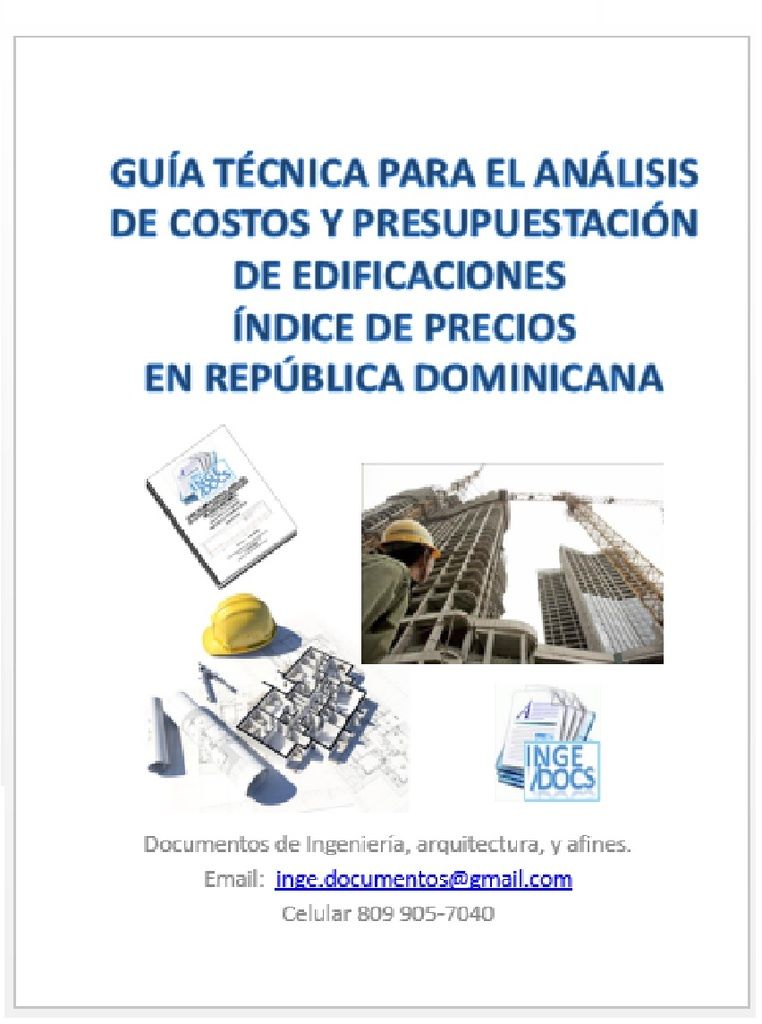 les presentamos la guía técnica para el análisis de costos y