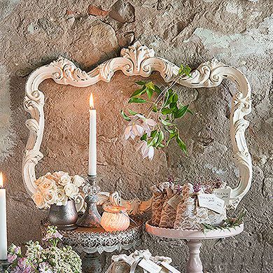 Un plan de table vintage chic.