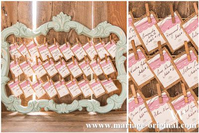 Un plan de table vintage chic.