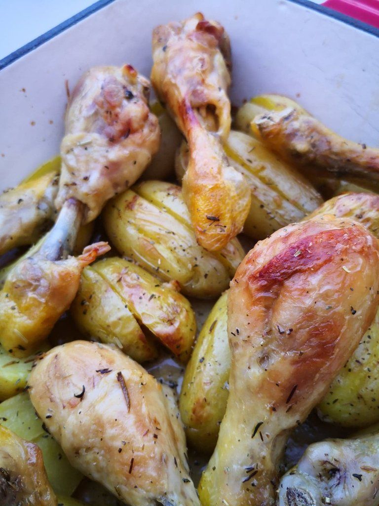 Blanc De Poulet Pomme De Terre Thermomix Pilons de poulet à l'ail et pomme de terre (Thermomix+four) - Alice aux  pays de la gourmandise
