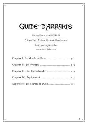 Imperium : suppléments pour la troisième édition