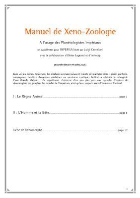 Imperium : suppléments pour la troisième édition