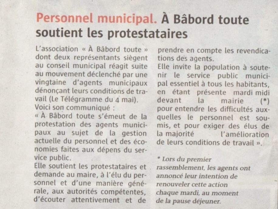 le Télégramme du 9 mai 2016