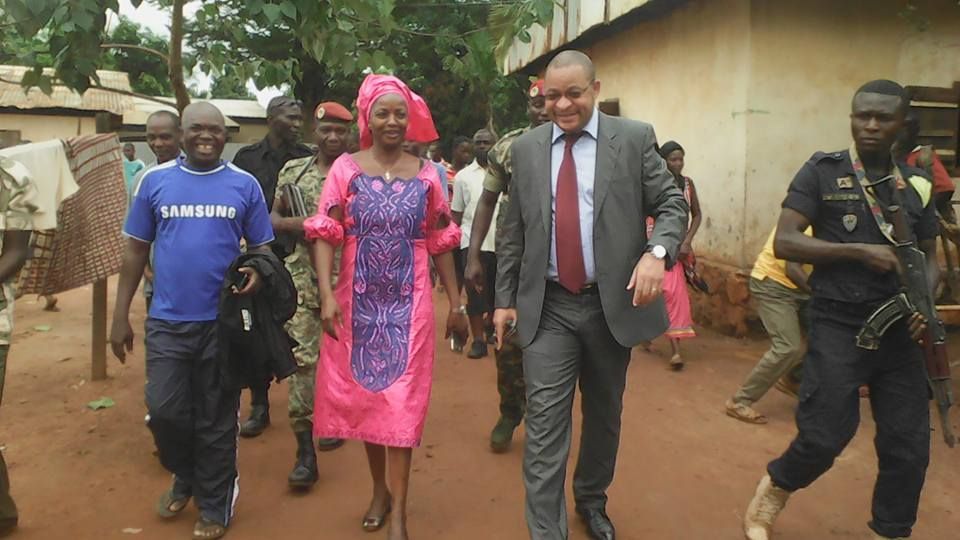 Virginie Mbaikoi et Jean Serge Bokassa