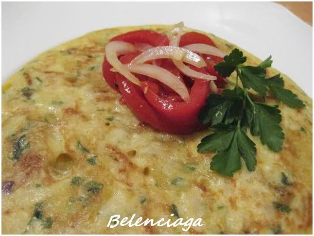 Tortilla de bacalao.