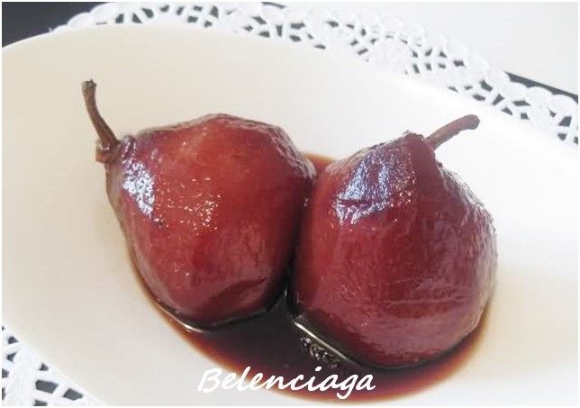 peras crocanti peras al vino