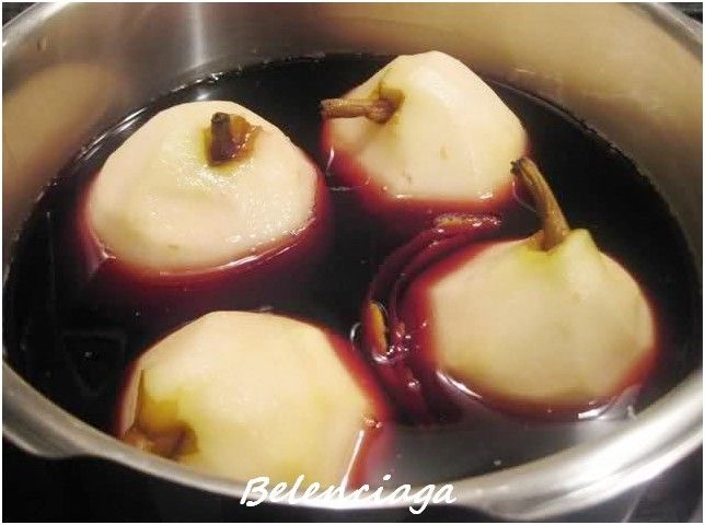 peras crocanti peras al vino