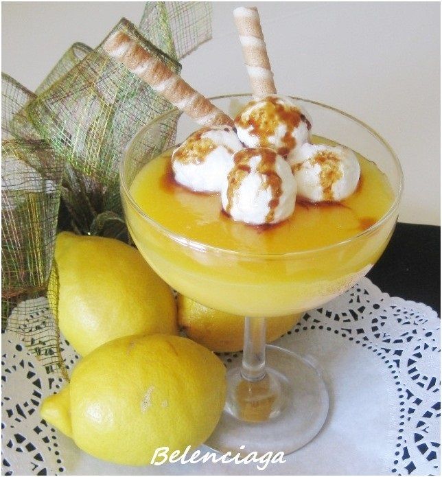 natilla y crema de limon