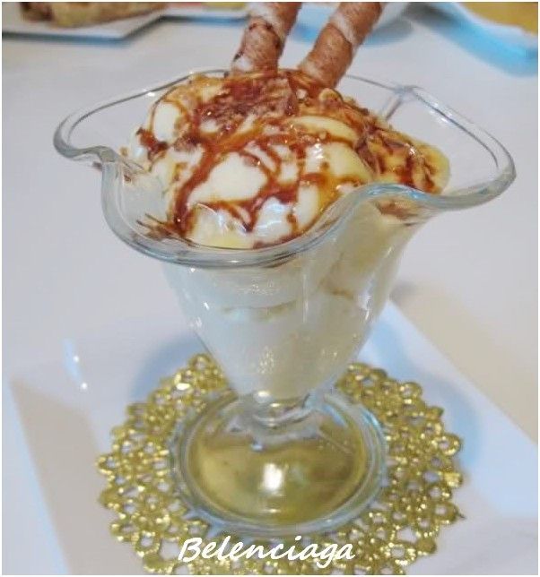 mousse yema tostada