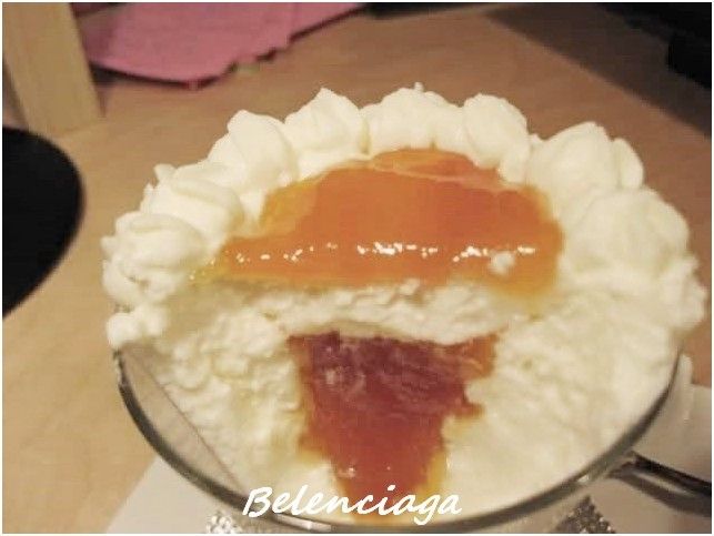 mousse requeson y gelatina