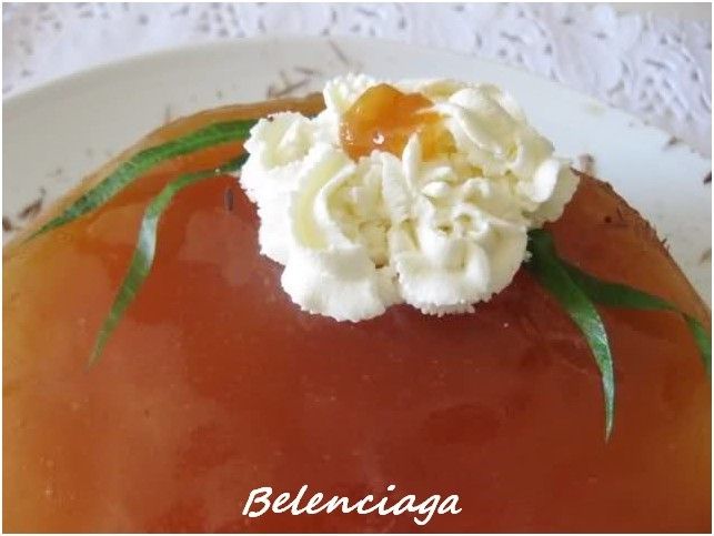 mousse requeson y gelatina