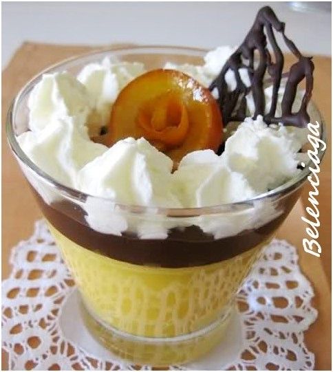 copa naranja choco