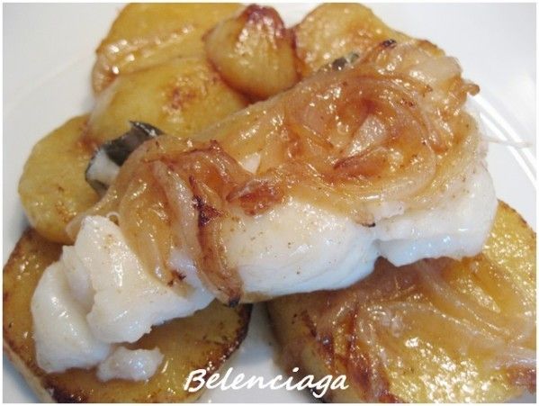 ensalada de bacalao al ajillo.