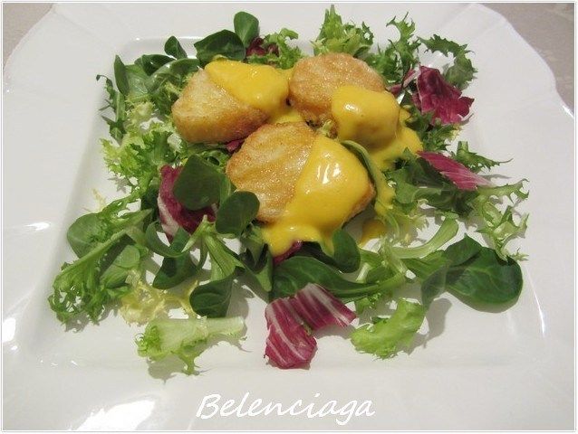ensalada tibia bacalao