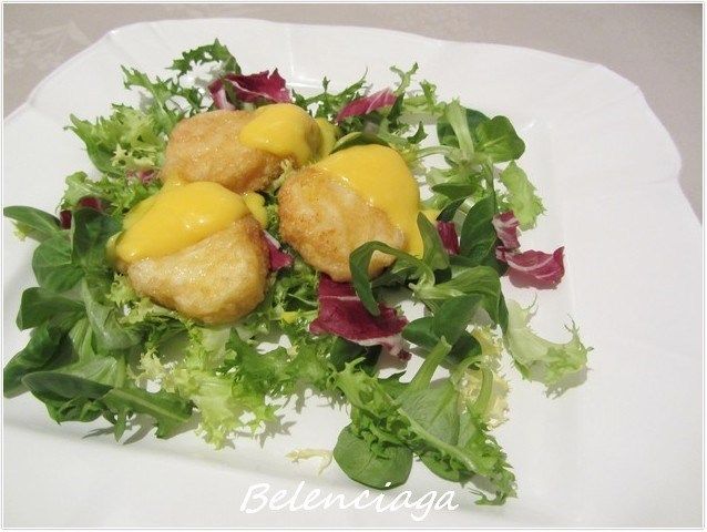 ensalada tibia bacalao