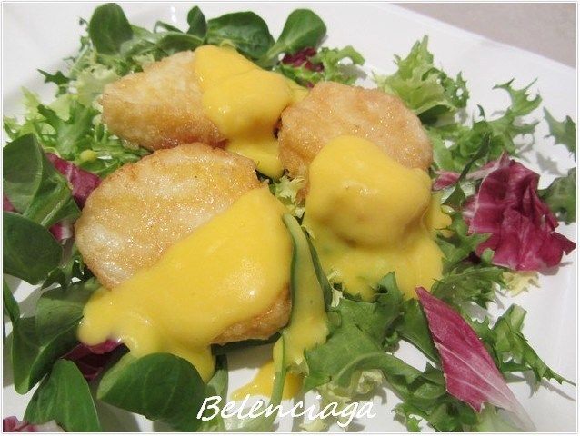 ensalada tibia bacalao