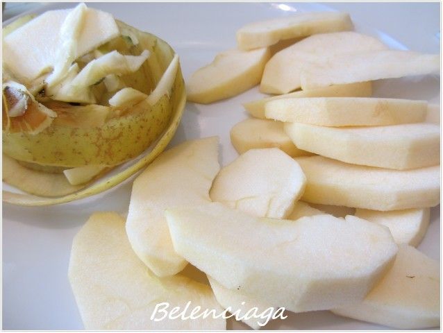 pasteles de crema y manzana