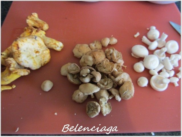 huevo con setas