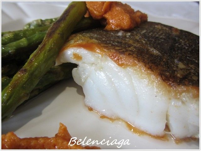 bacalao parrilla romesco
