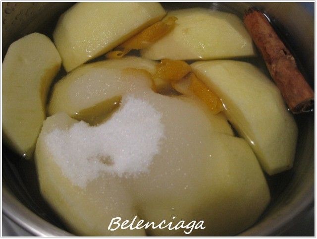 Compota de manzana