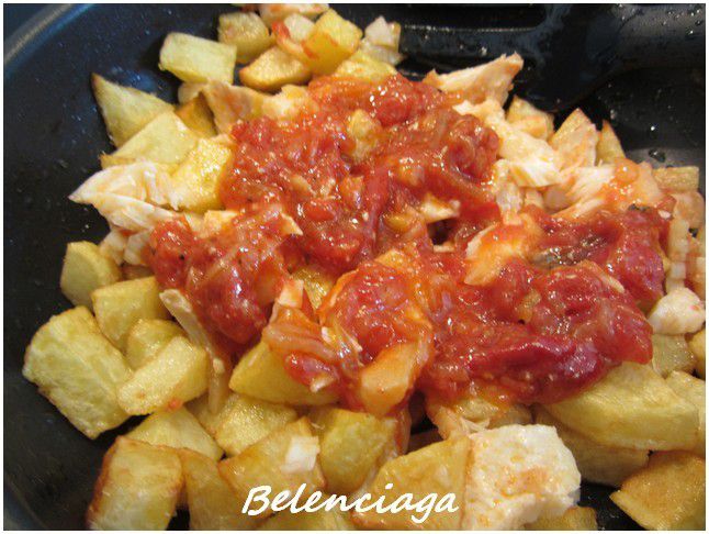 revuelto de bacalao