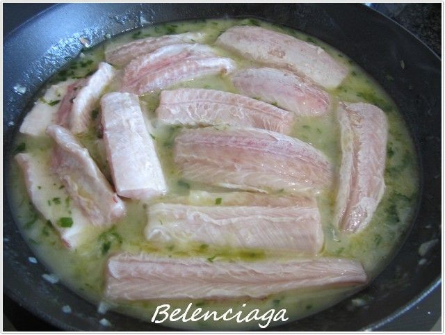 riñón salsa verde