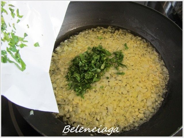 riñón salsa verde