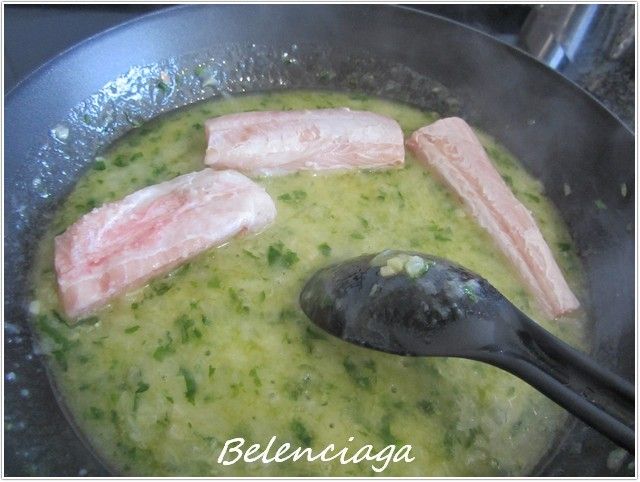 riñón salsa verde