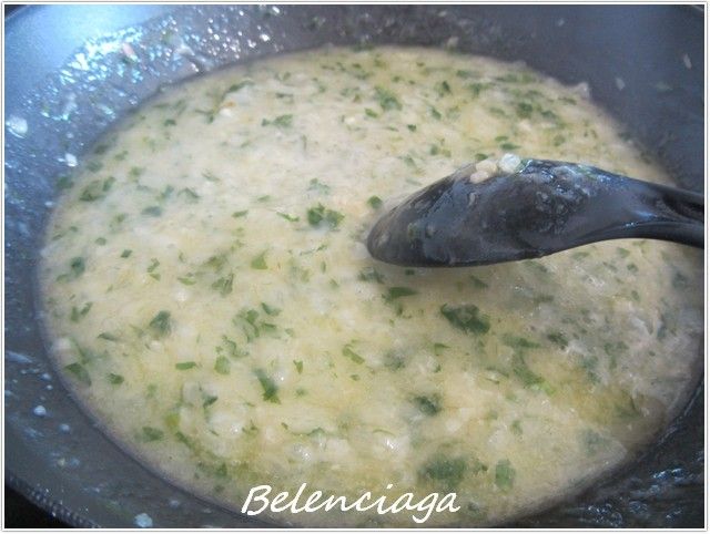 riñón salsa verde