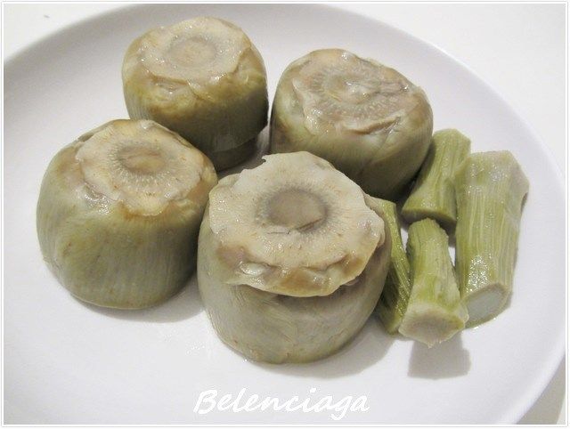 Alcachofas rellenas ternera guisadas