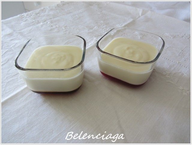 flan de queso y chocolate blanco