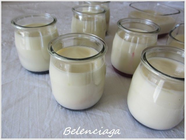 flan de queso y chocolate blanco
