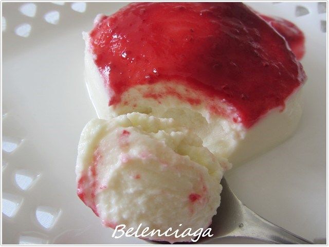 flan de queso y chocolate blanco