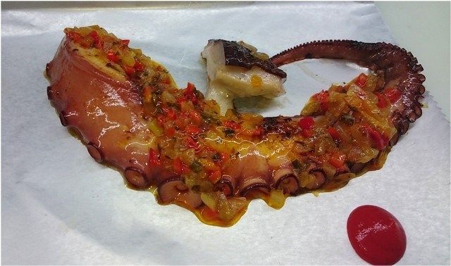 pulpo a la palncha