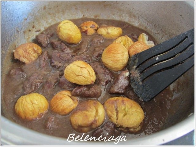jabali con castañas