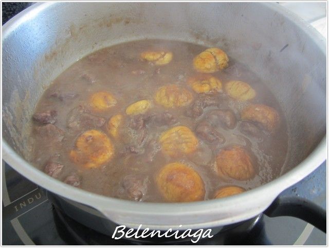 jabali con castañas